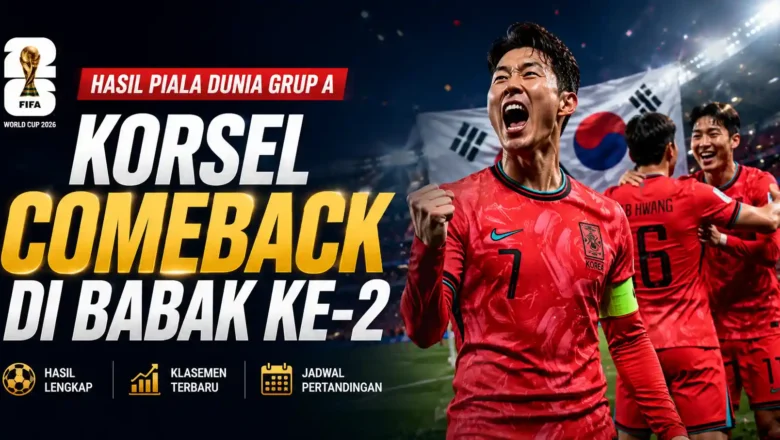 Hasil Piala Dunia Grup A: Korsel Comeback di Babak ke-2